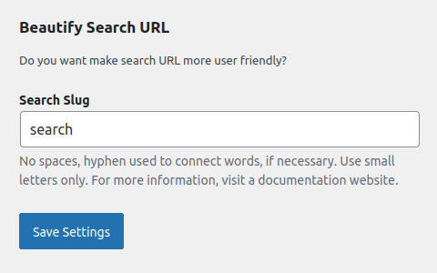 Beautify Search URL, WP Search Tools Plugin